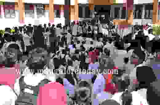 Protest outside Yenepoya Hospital opposing assault on doctor accused of sexual abuse